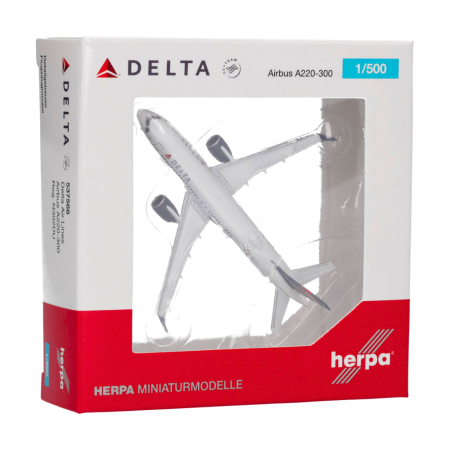 Herpa Wings Flugzeugmodell Delta Air Lines Airbus A220-300 (1:500)